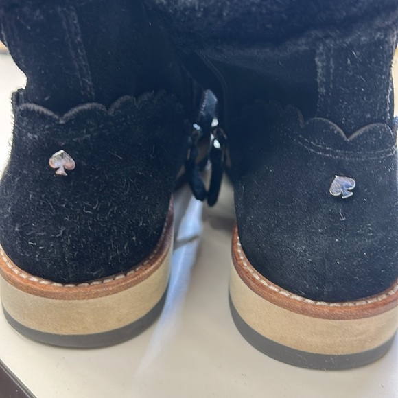 Kate Spade Upper Leather  Women's Black Suede Ankle Boots - Picture 8 of 8
